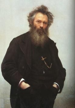 伊凡 尼古拉耶維奇 尅拉姆斯柯依 Portrait of Ivan I Shishkin 伊凡 尼古拉耶維奇 尅拉姆斯柯依 Portrait of Ivan I Shishkin